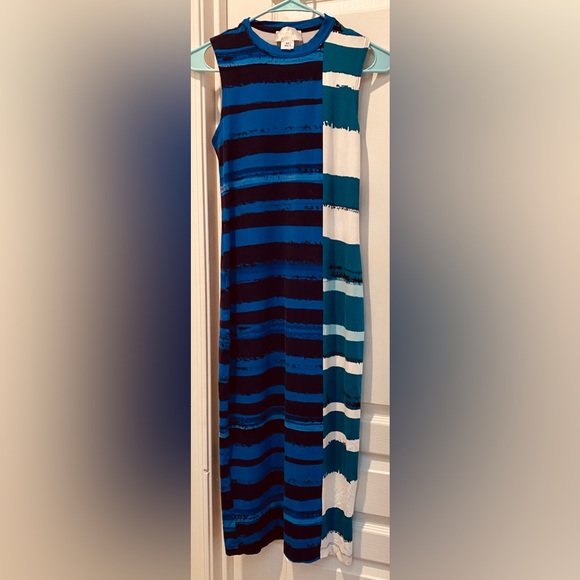 Anthropologie I Corey Lynn Calter Sleeveless Striped Bodycon Midi Dress - Picture 2 of 9